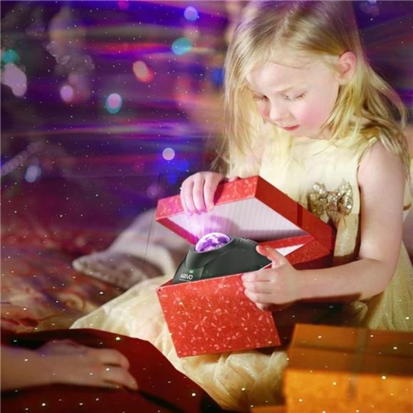 Northern Lights Aurora Projector, Star Projector Music Speaker, White Noise - Picture 5 of 6